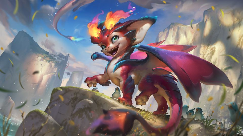 Smolder League of Legends Splash Art